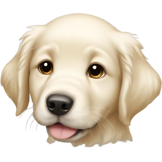 create an english cream golden retriever puppy emoji