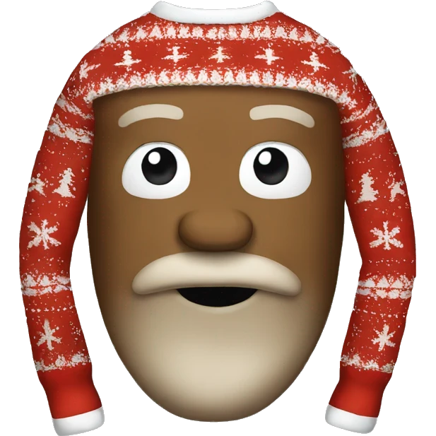 ugly christmas sweater emoji