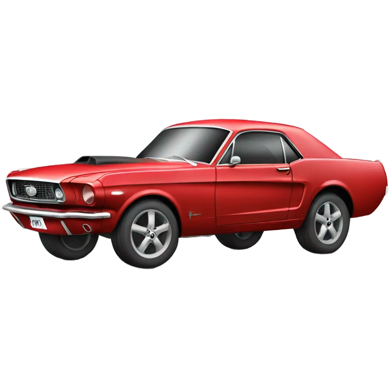 Red mustang car  emoji