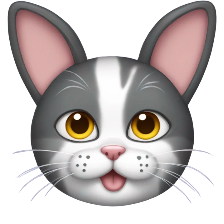 Cat with bunny ears emoji