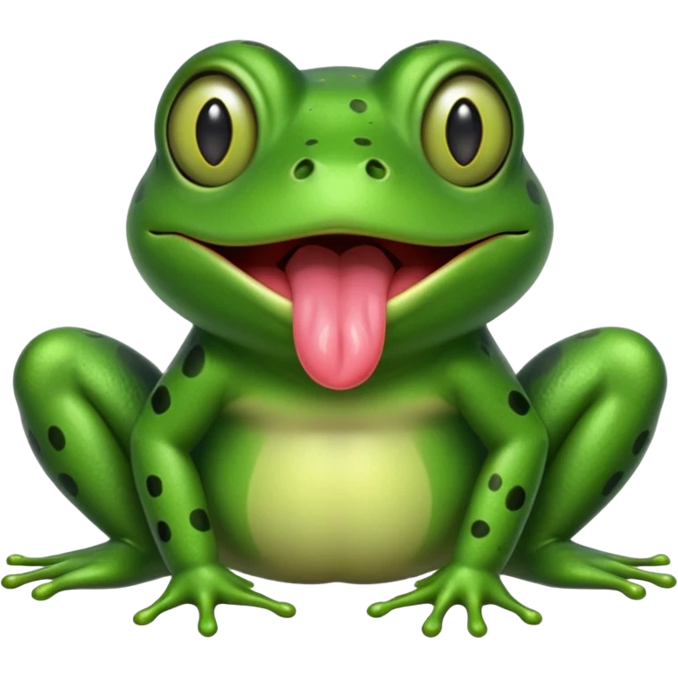 frog with tongue emoji