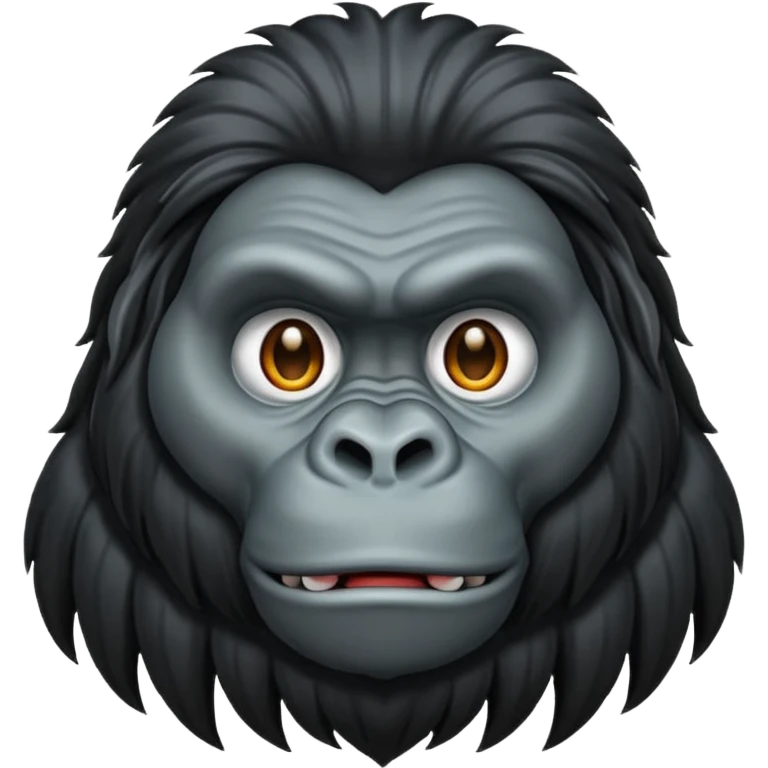 long haired gorilla emoji