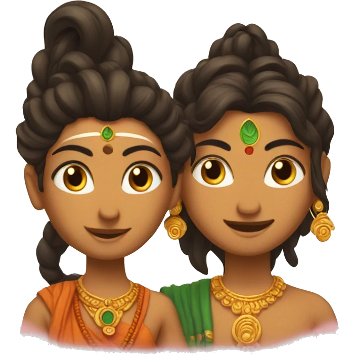 Shiva and shakti emoji