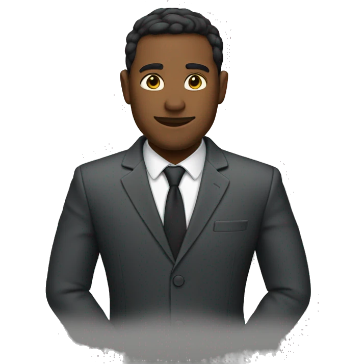 man with suitcast emoji