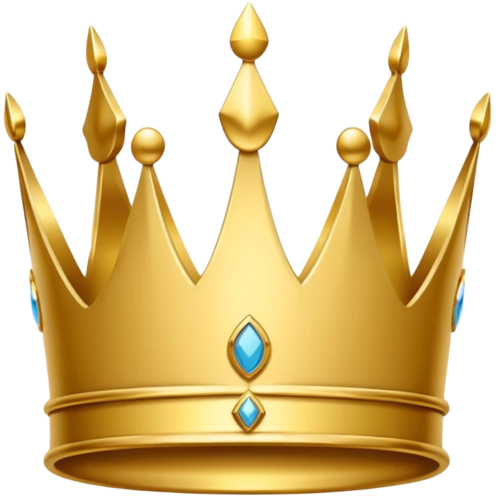white premium logo crown simple emoji
