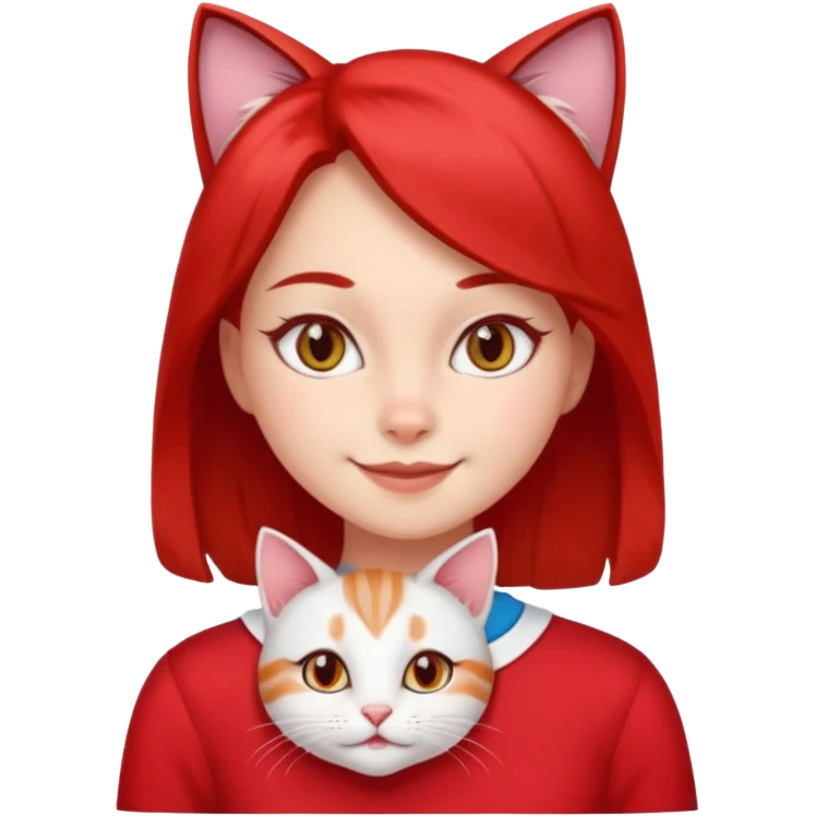 girl with cat eyes on her chest is the cutest person monster red and white in my opinion and she has a lot to do  emoji