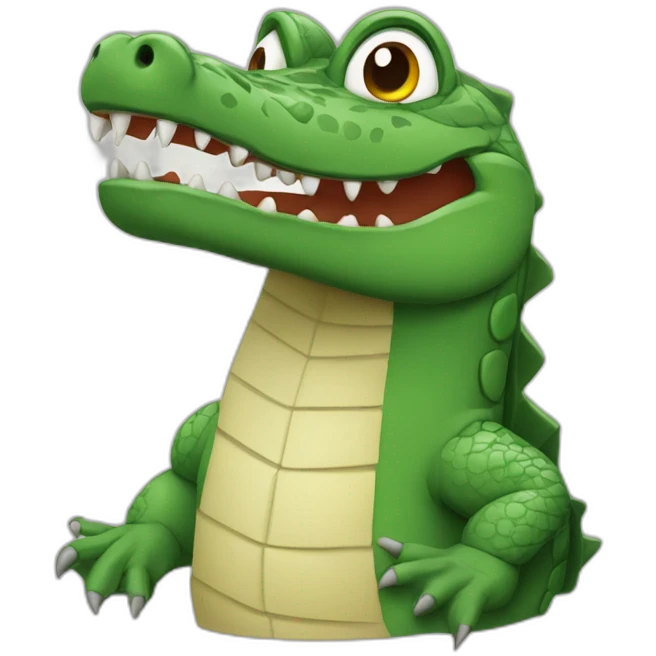 Crocodile très énervé  emoji
