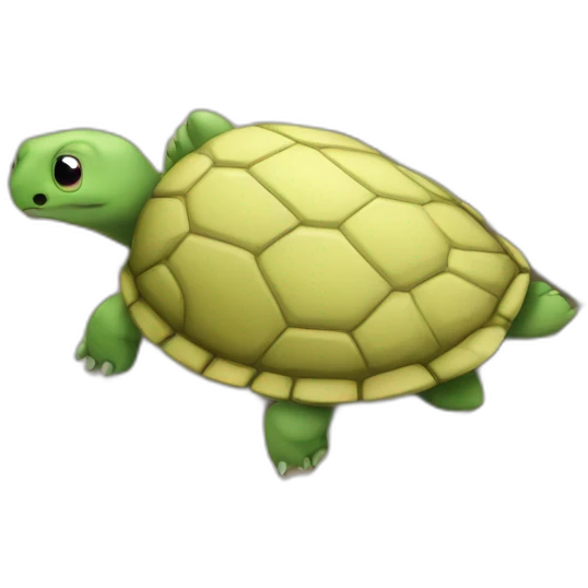 Tortue qui hiberne emoji