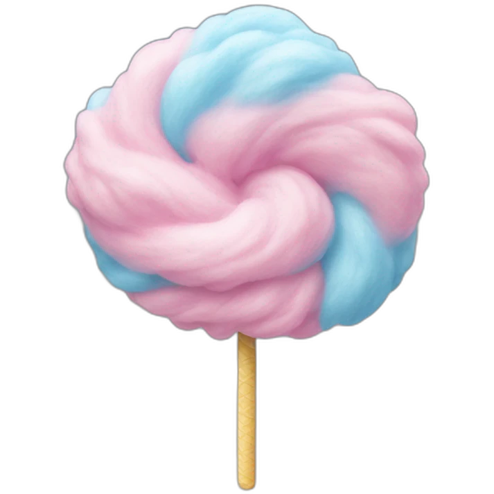 cotton candy blue pink emoji