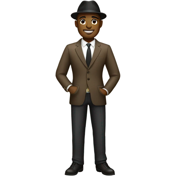 Generate a Gentleman Bitmoji. full body emoji