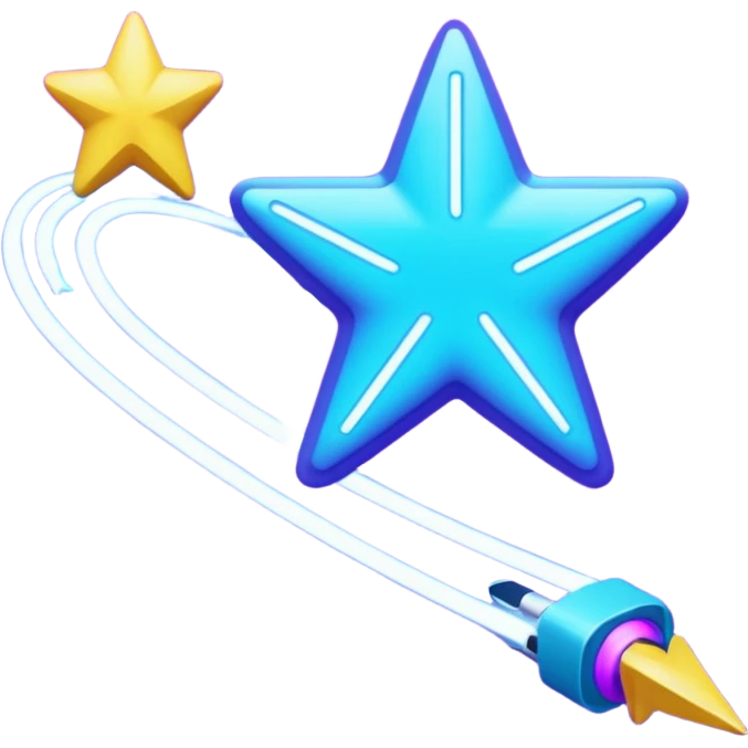 shooting star y2k emoji