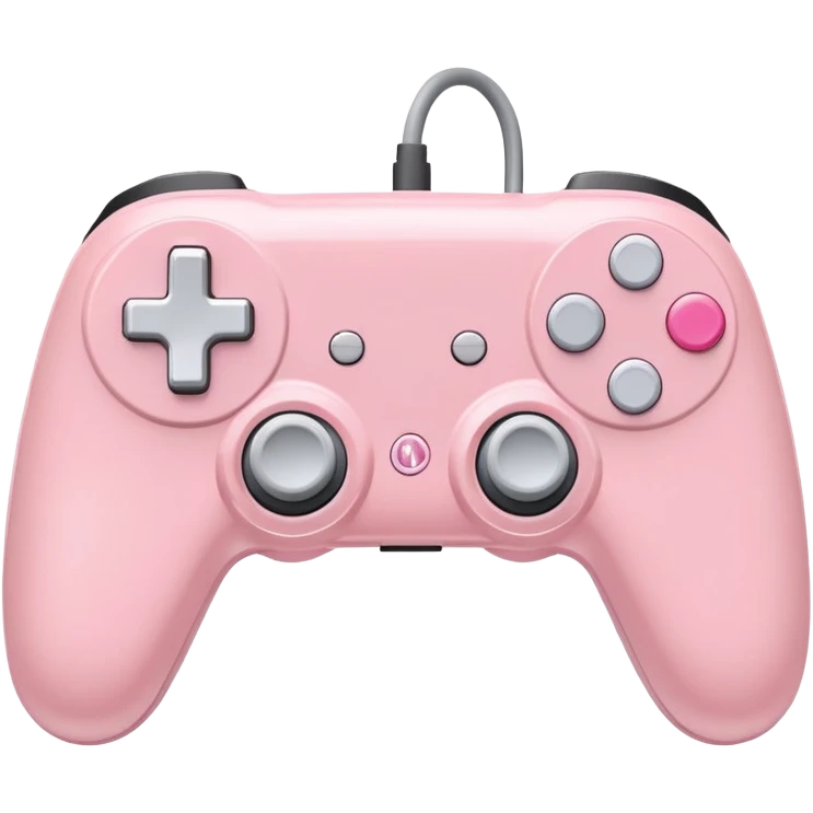 Light pink game controller with white buttons  emoji