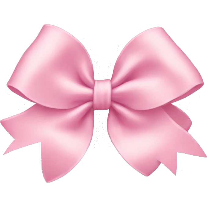 Light pink bow emoji