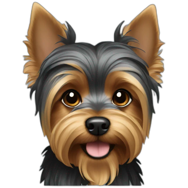Yorkshire terrier negro emoji