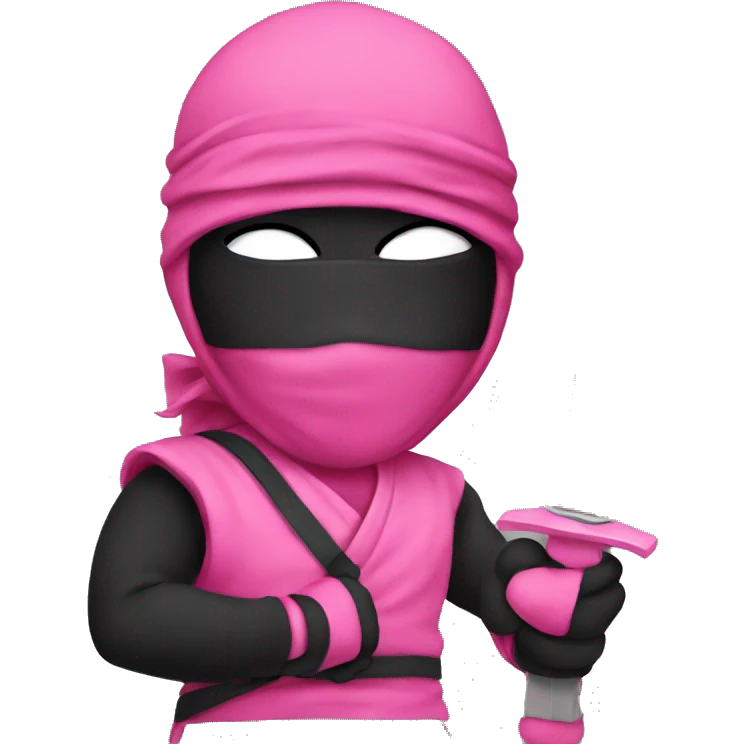 pink ninja emoji
