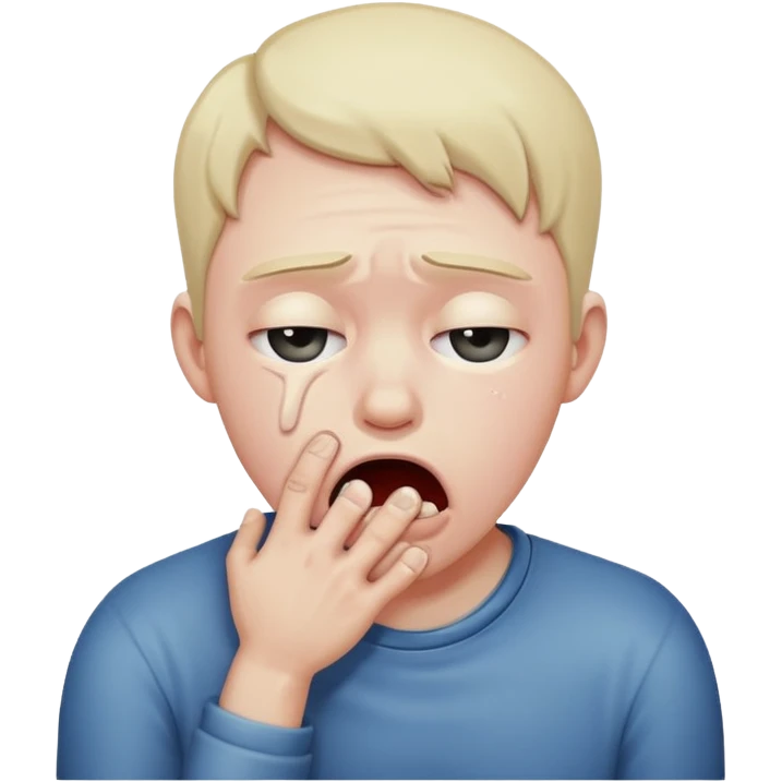 Persona ahorcándose con las manos emoji