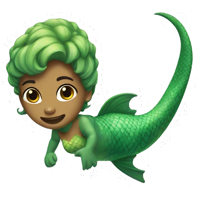 Dino mermaid  emoji