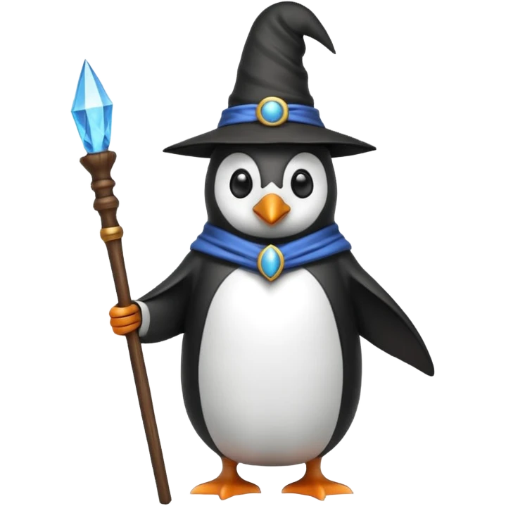 Penguin Wizard emoji