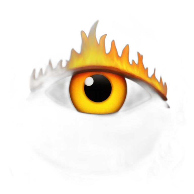 eye on fire emoji