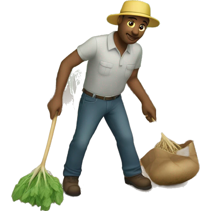 I went to the garden for potatoes today emoji