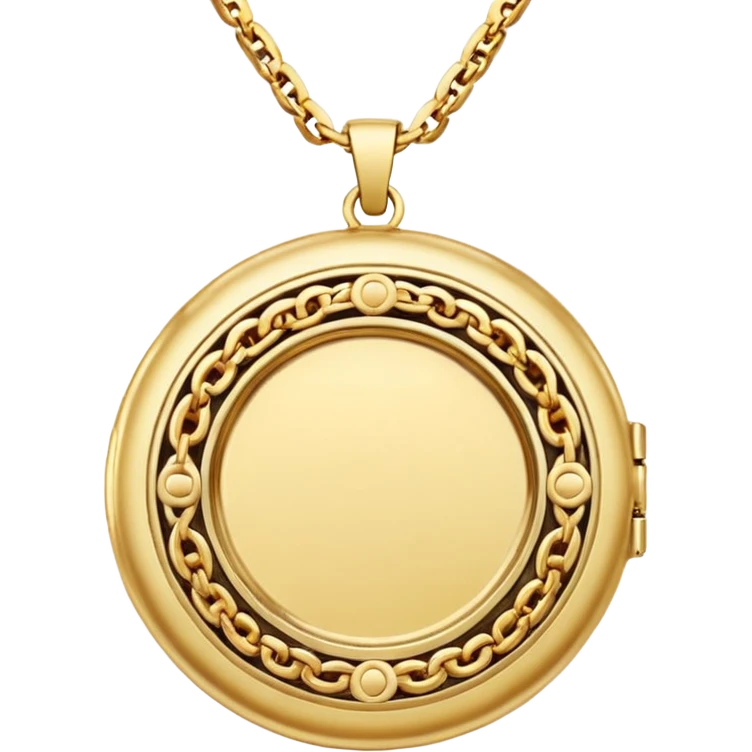 Chain Necklace Locket
 emoji