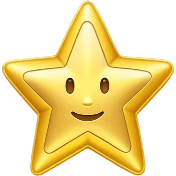Star in text style emoji