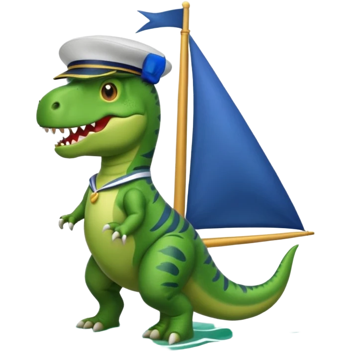 Nimm den. Trex Emoji aber mach auf dem Ticken ein Segel  emoji