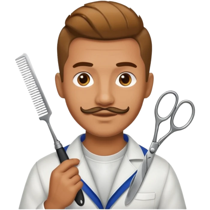 Street Barber man emoji