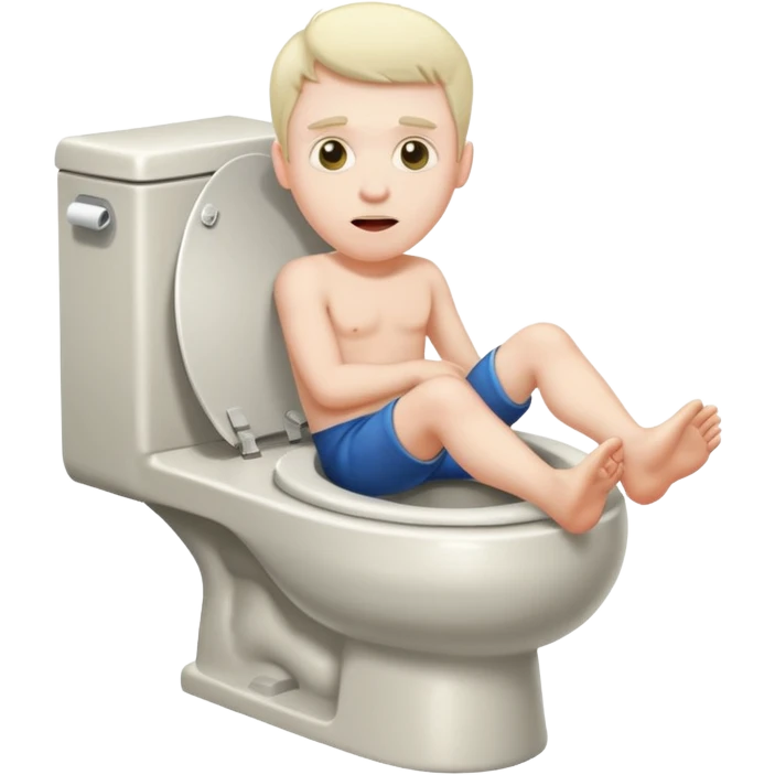 A man sticking out of a toilet emoji