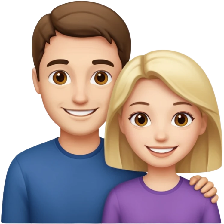 Man and girl emoji