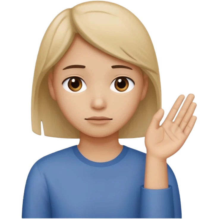 Emoji of a guy wiping off his shoulder with his hand emoji