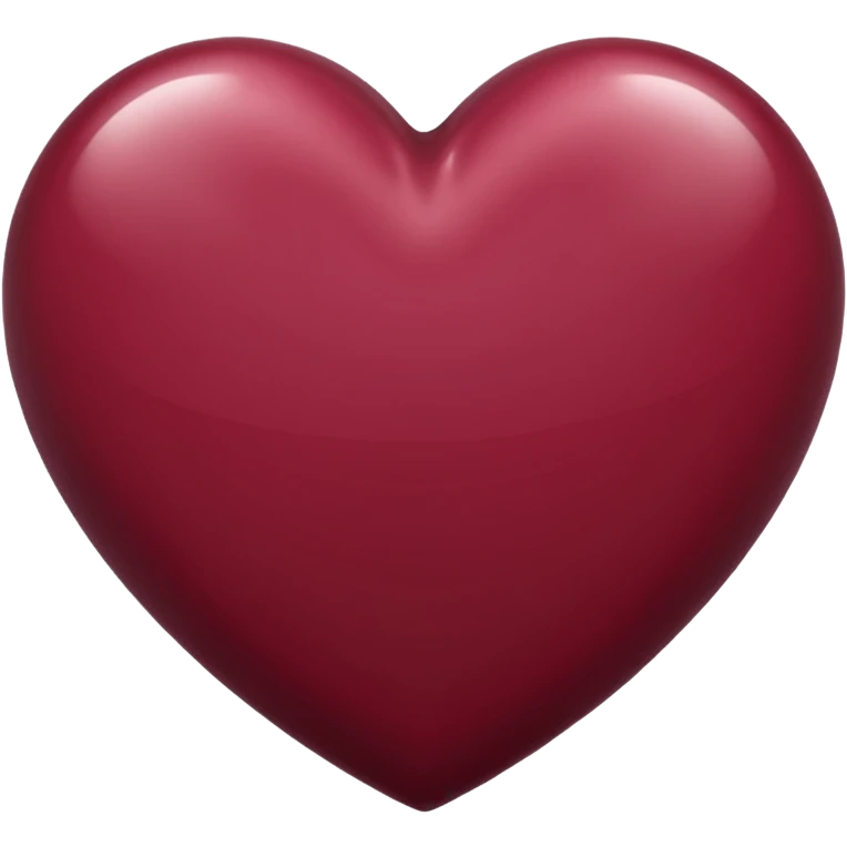Burgundy heart emoji