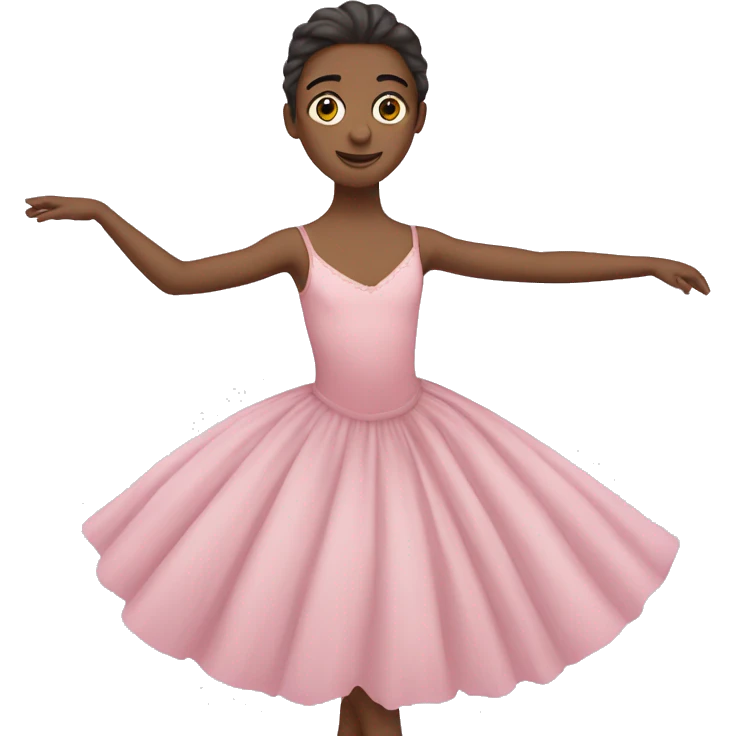 un chico vestido de ballet emoji