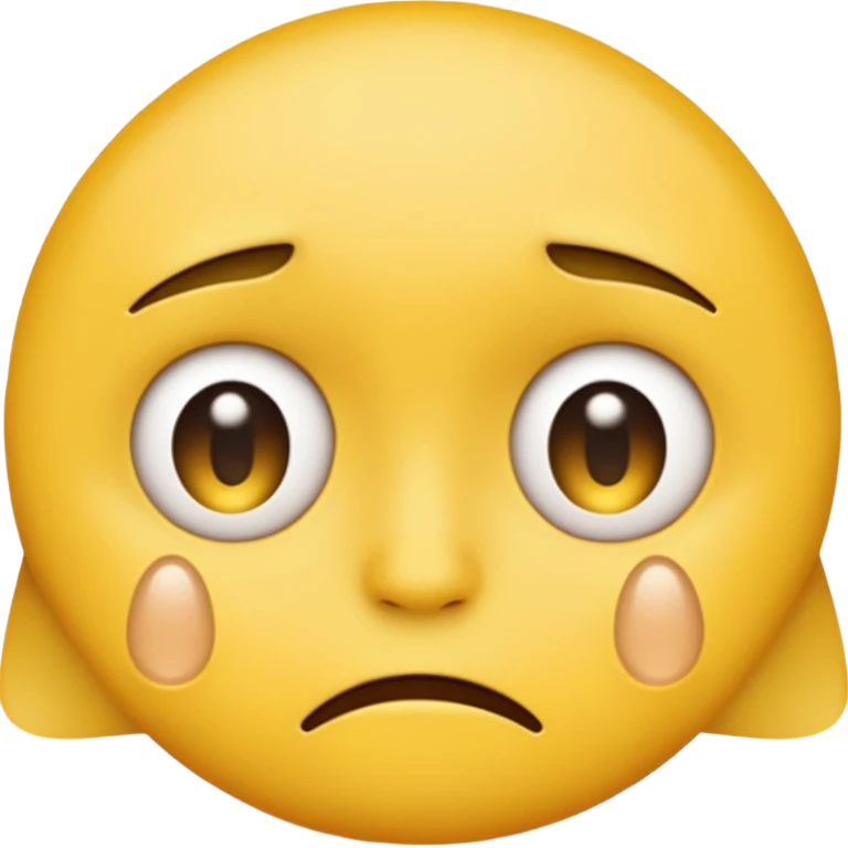 Create a Sad reaction emoji for a new social media app emoji