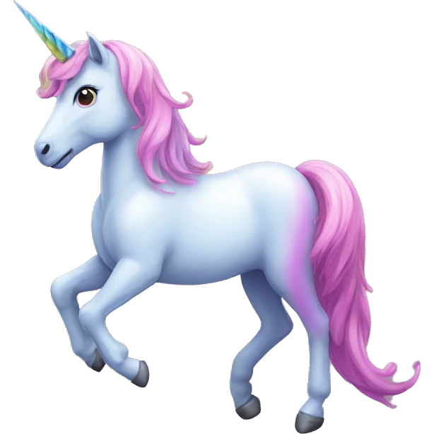 Rainbow unicorn emoji