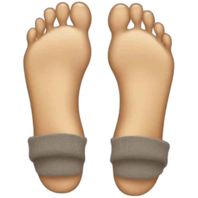 feet whith sandals and socks emoji