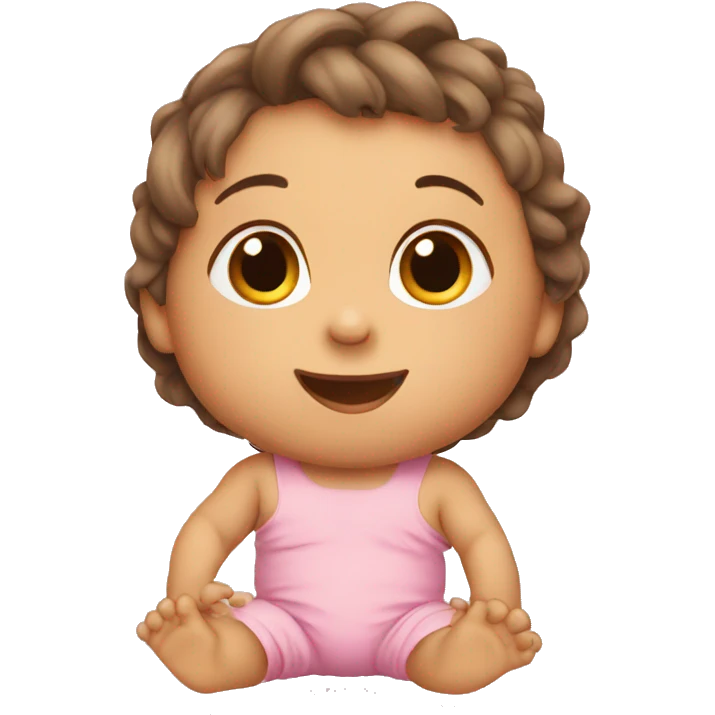 A baby is sitting emoji