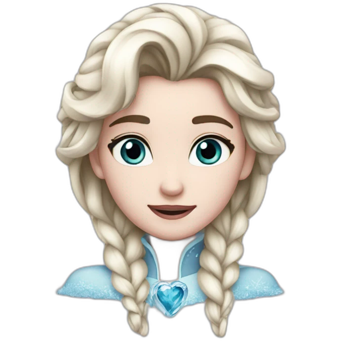 frozen heart emoji