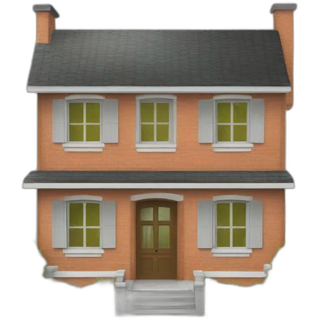 Maison avec le toit ouvert et des maillots de foot dedans emoji