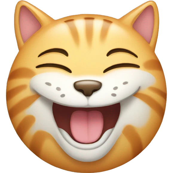 Laughing cat  emoji
