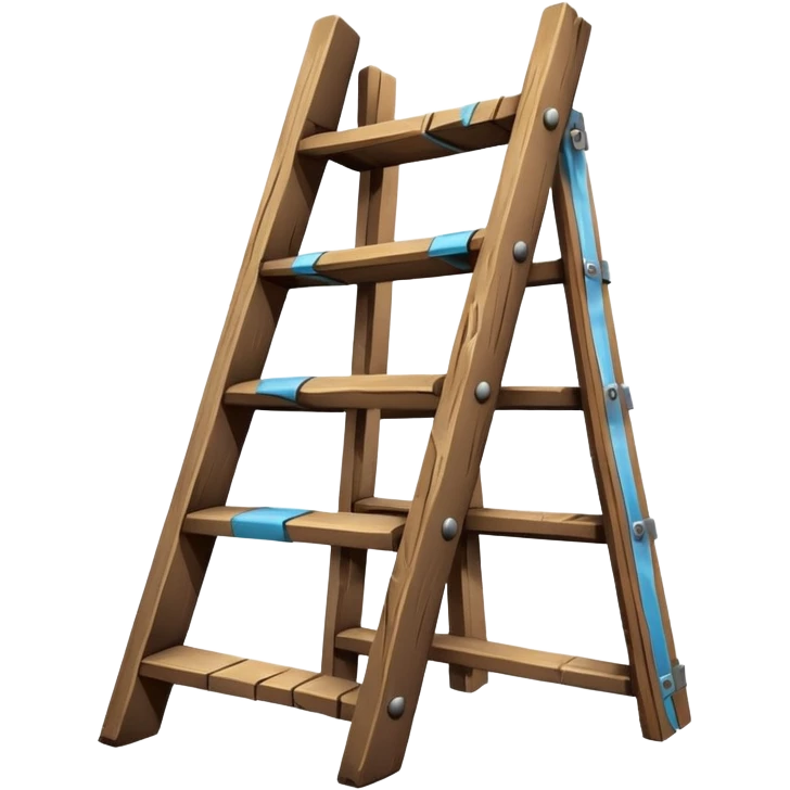 Broken ladder with tape fix emoji