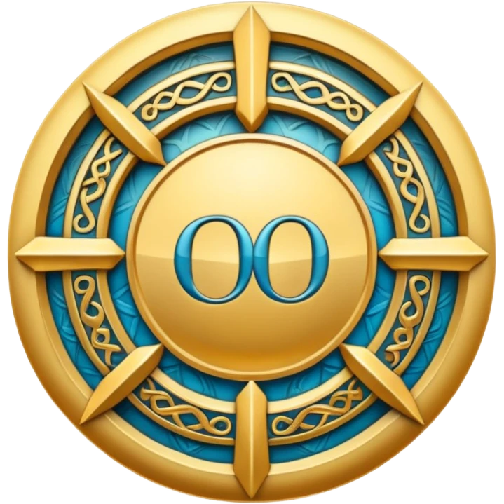 create an alpha and omega symbol with P in the middle emoji