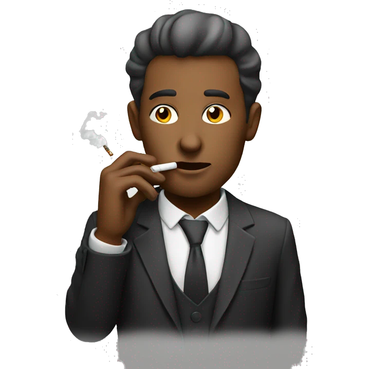 Men smoking emoji