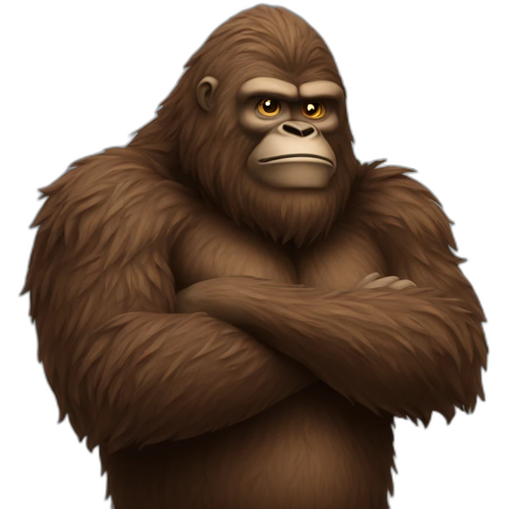 sasquatch arms folded emoji