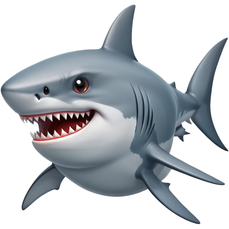 a angry shark  emoji