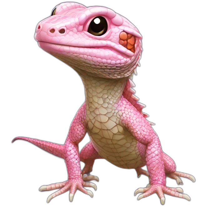 tegu lizard pink emoji