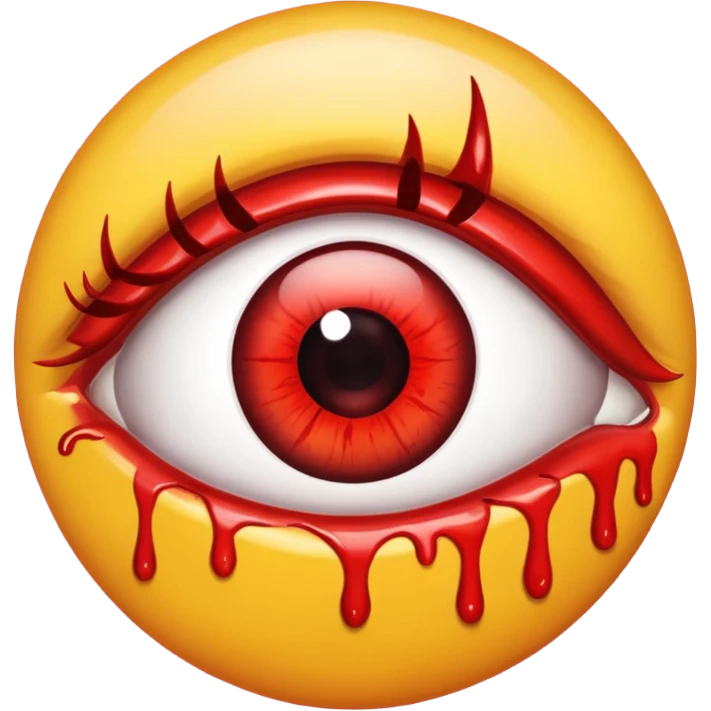 Bloody eye emoji