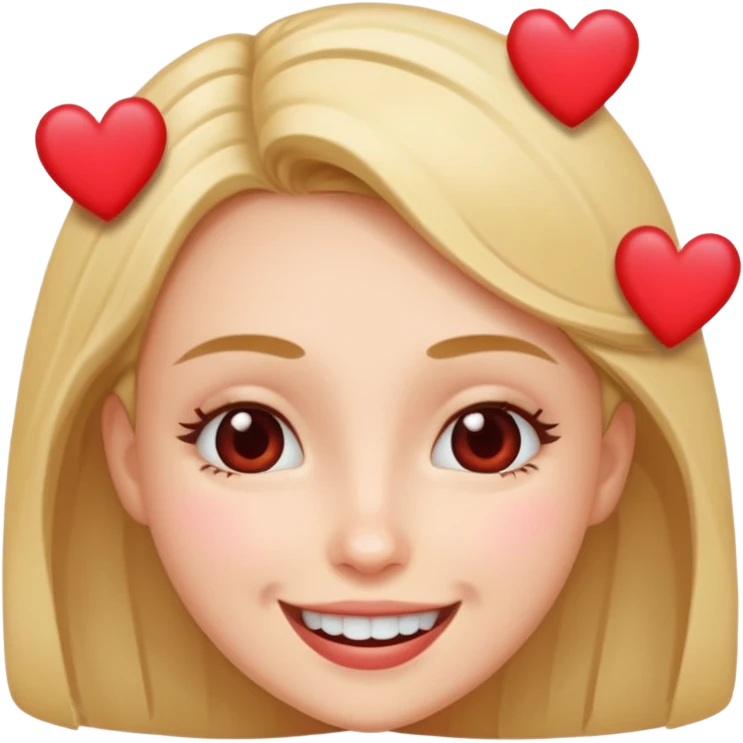 Woman boops Hearts  emoji