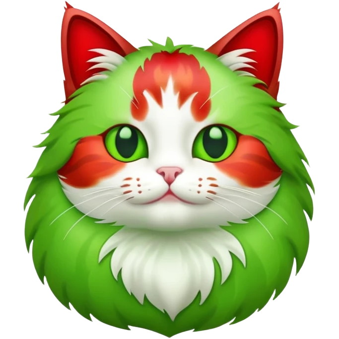 кот-яблоко emoji