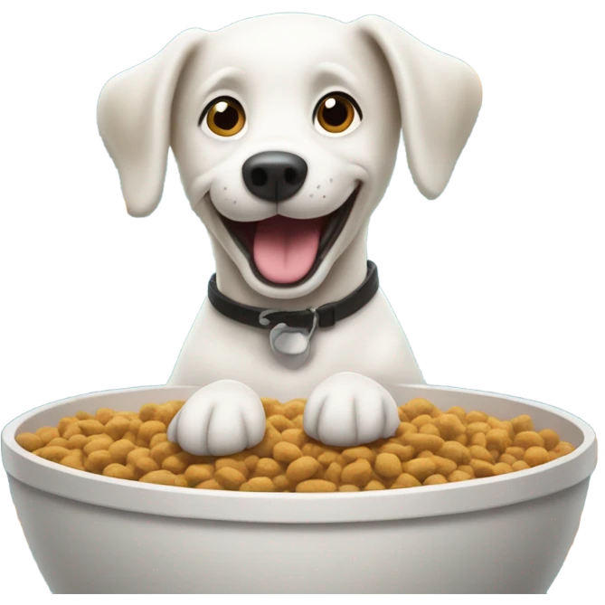 Dog and food emoji
